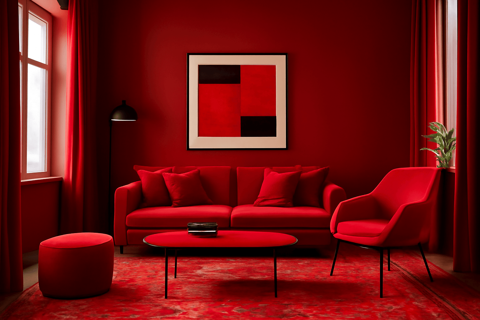 MONOCHROME LIVING ROOM DESIGN IDEAS FOR A COLOUR DRENCHED LOOK