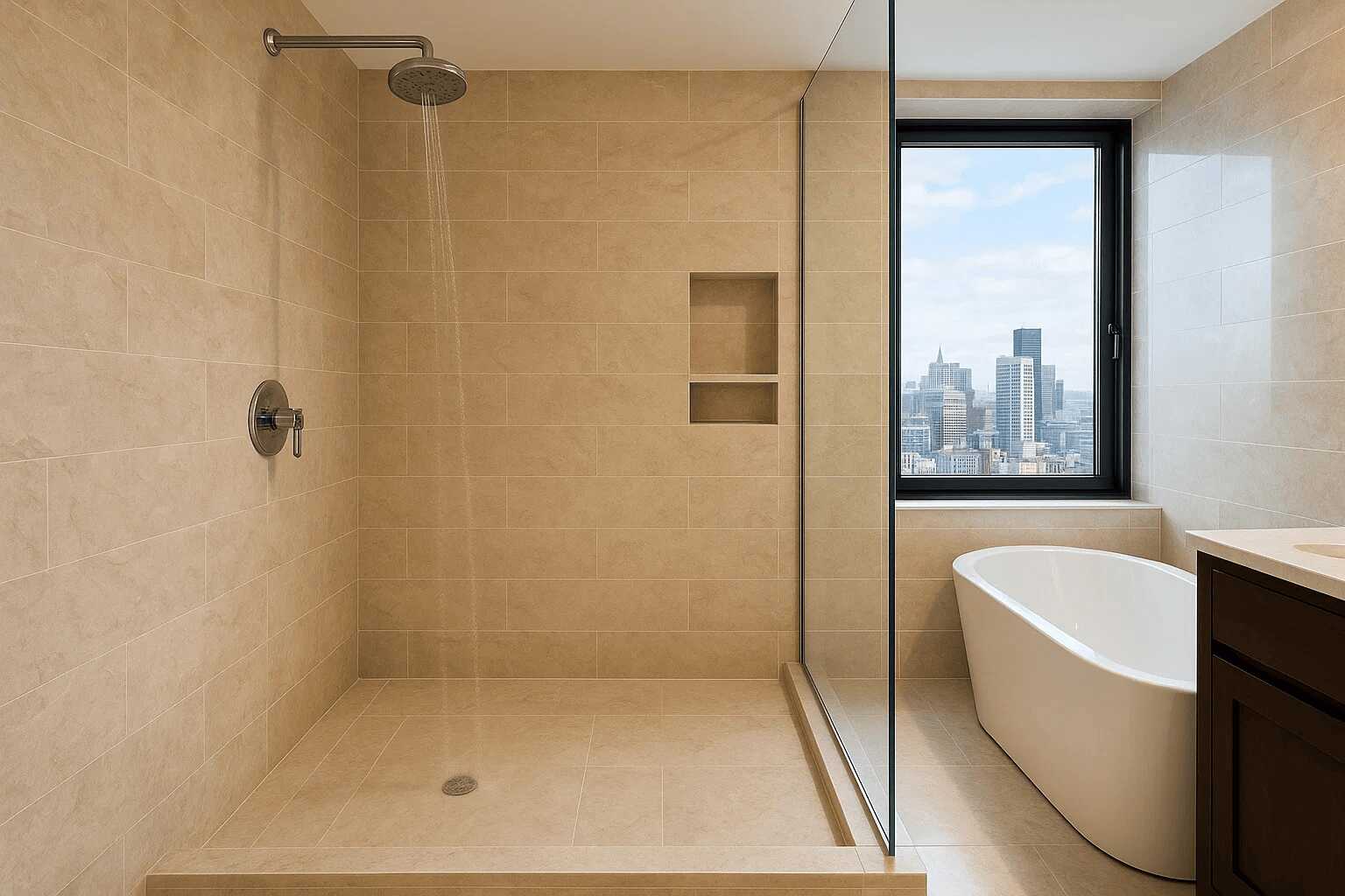 Weak water pressure making showering a frustrating experience, with minimal water flow.