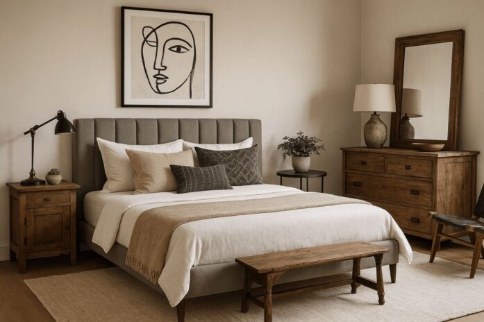 Interior design regrets in Cozy bedroom blending