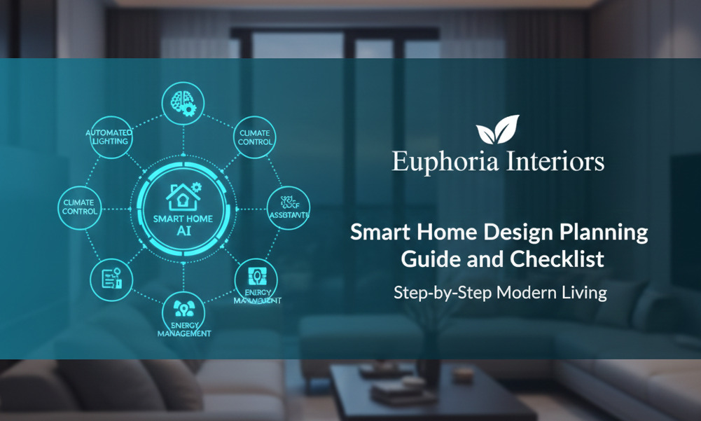 Smart home design with planning checklist and guide