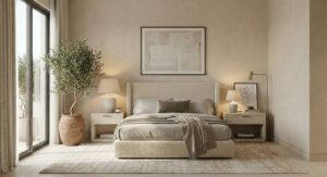 luxury bed room with neutral colour to Make a Bedroom Feel More Luxurious