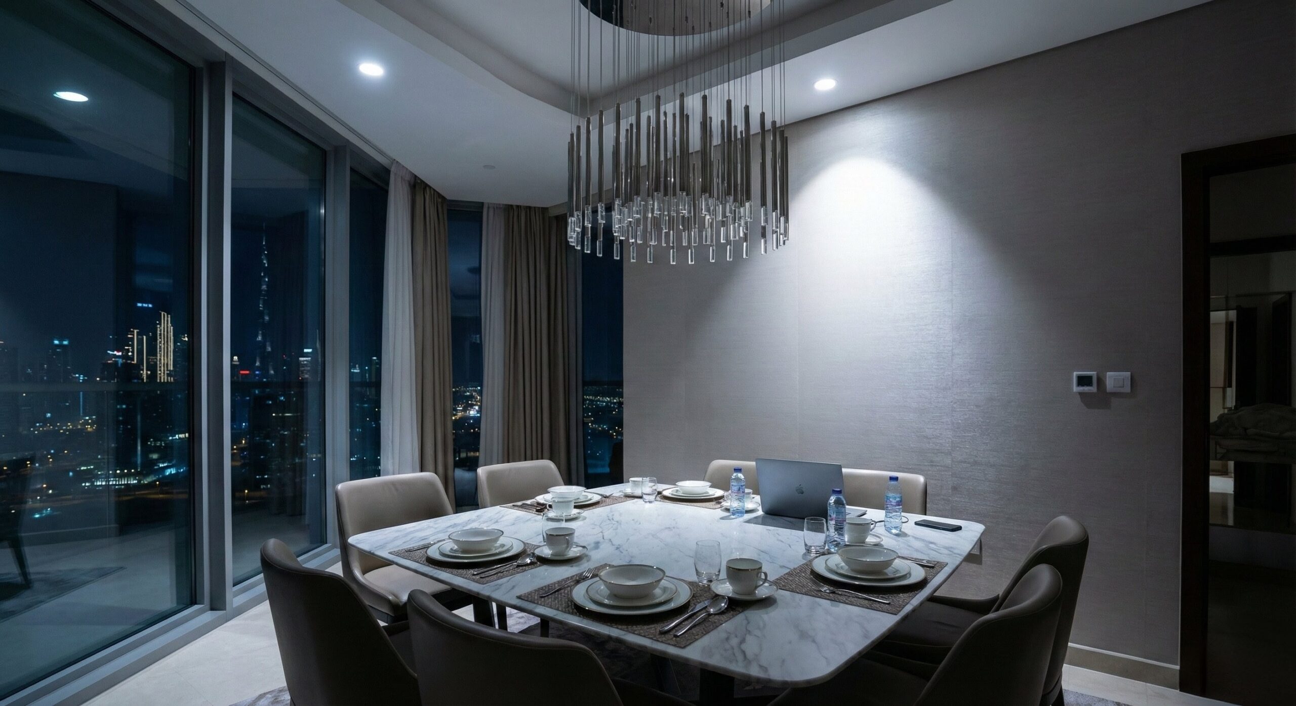 luxury dining table with neutral lightning Why Does My Home Look Weird