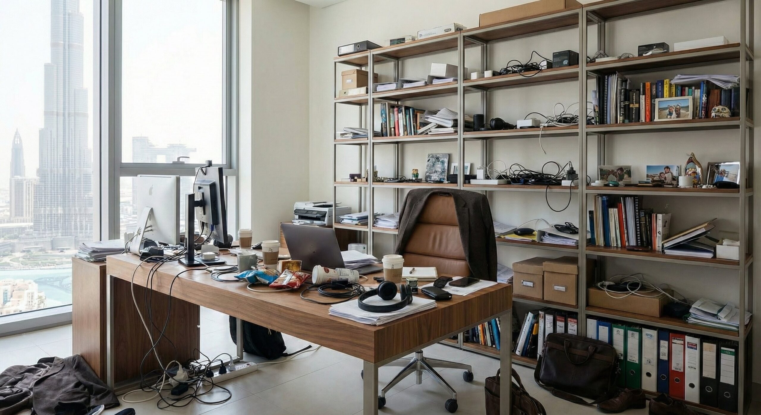 messy office Why Does My Home Look Weird