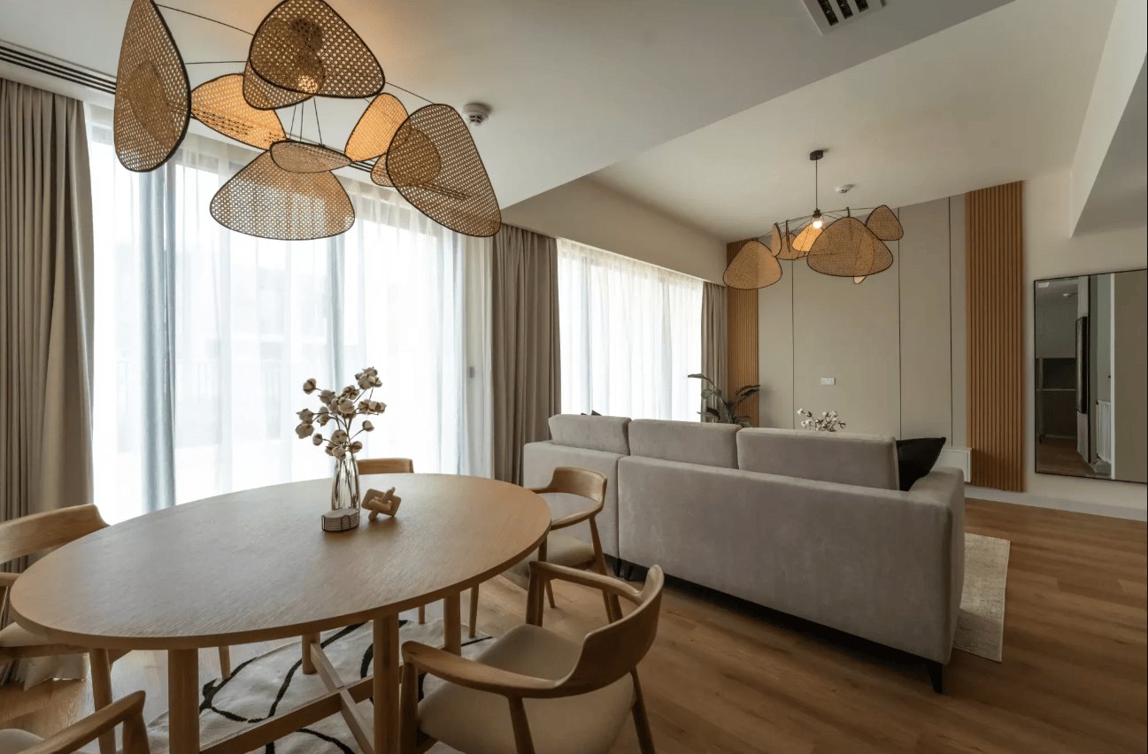 neutral toned living space with natural lighting feels calm and naturally uplifts your mood