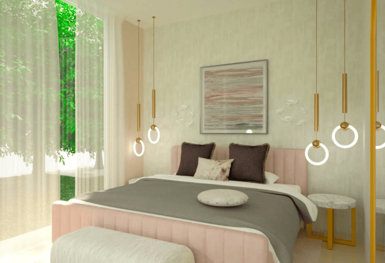 soft coral bedroom wraps you in gentle warmth subtly lifting your mood