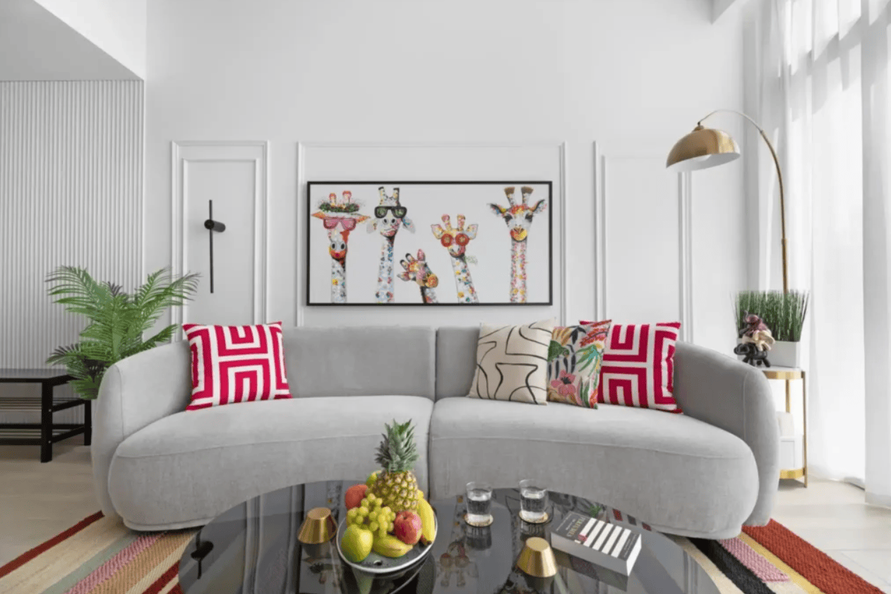 vibrant living room with colorful accents sparks energy and naturally uplifts your mood