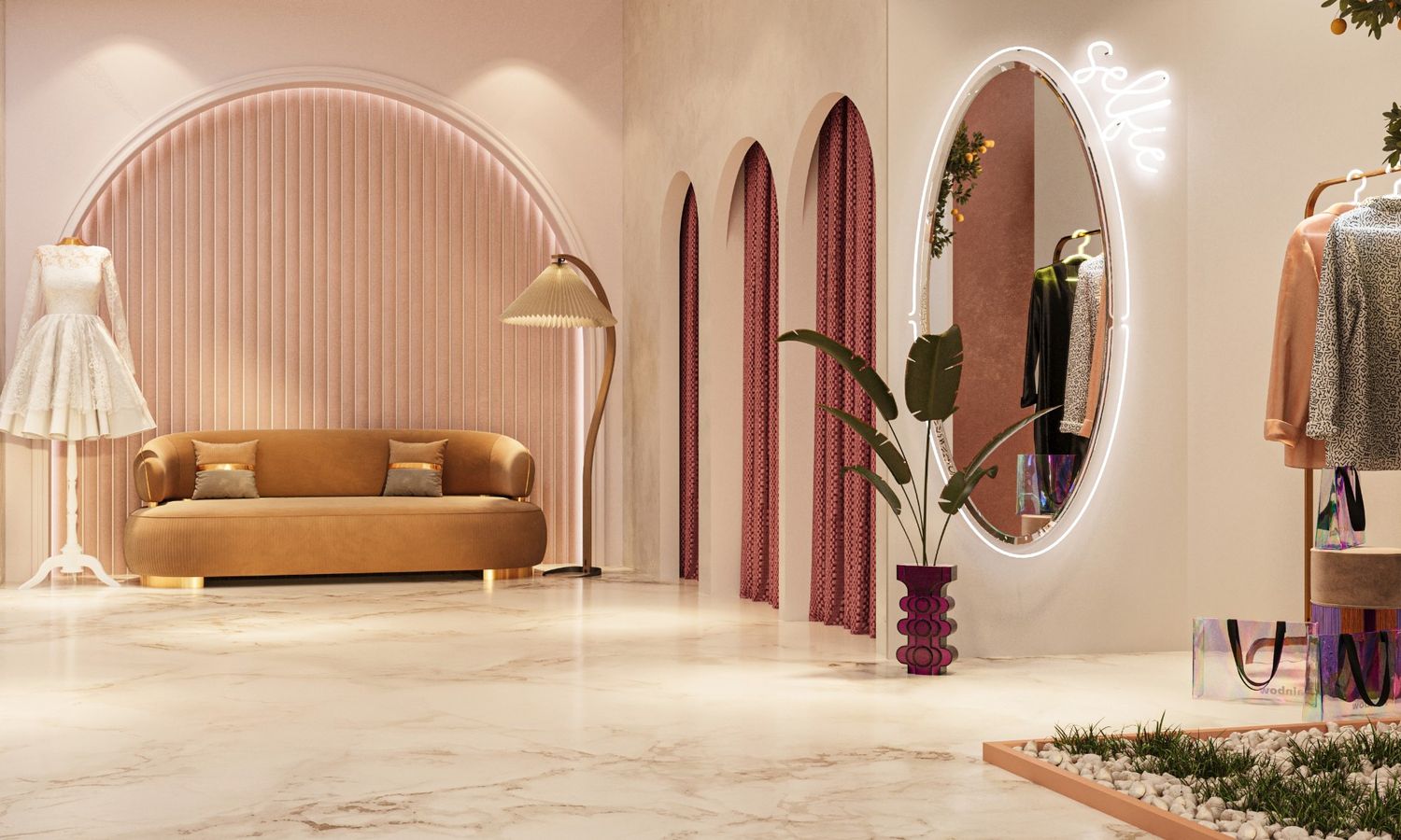 Loom and Lyra Botique seating area