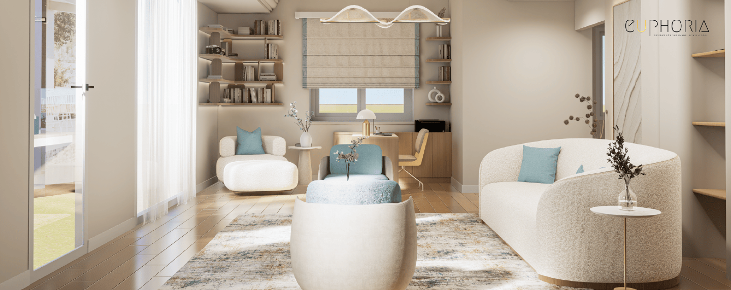 Seating Area Villa interior design company in Dubai