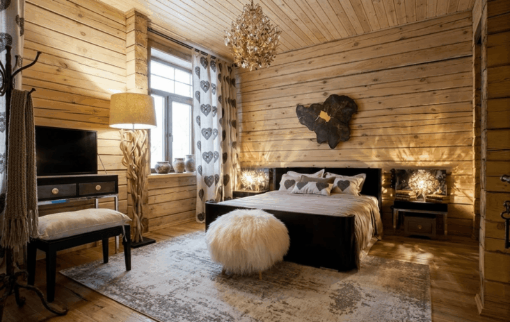 Cabin Style Modern Luxury Bedroom Design Ideas
