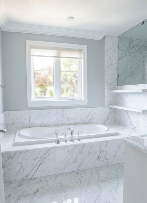All Marble Luxury Bathroom Design Ideas