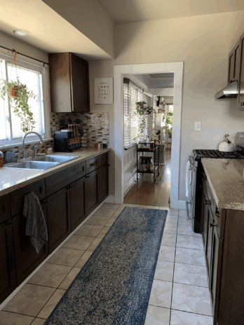 Classic blends with galley Kitchen Design Ideas