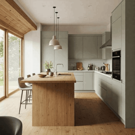 Minimal and peace Kitchen Design Ideas