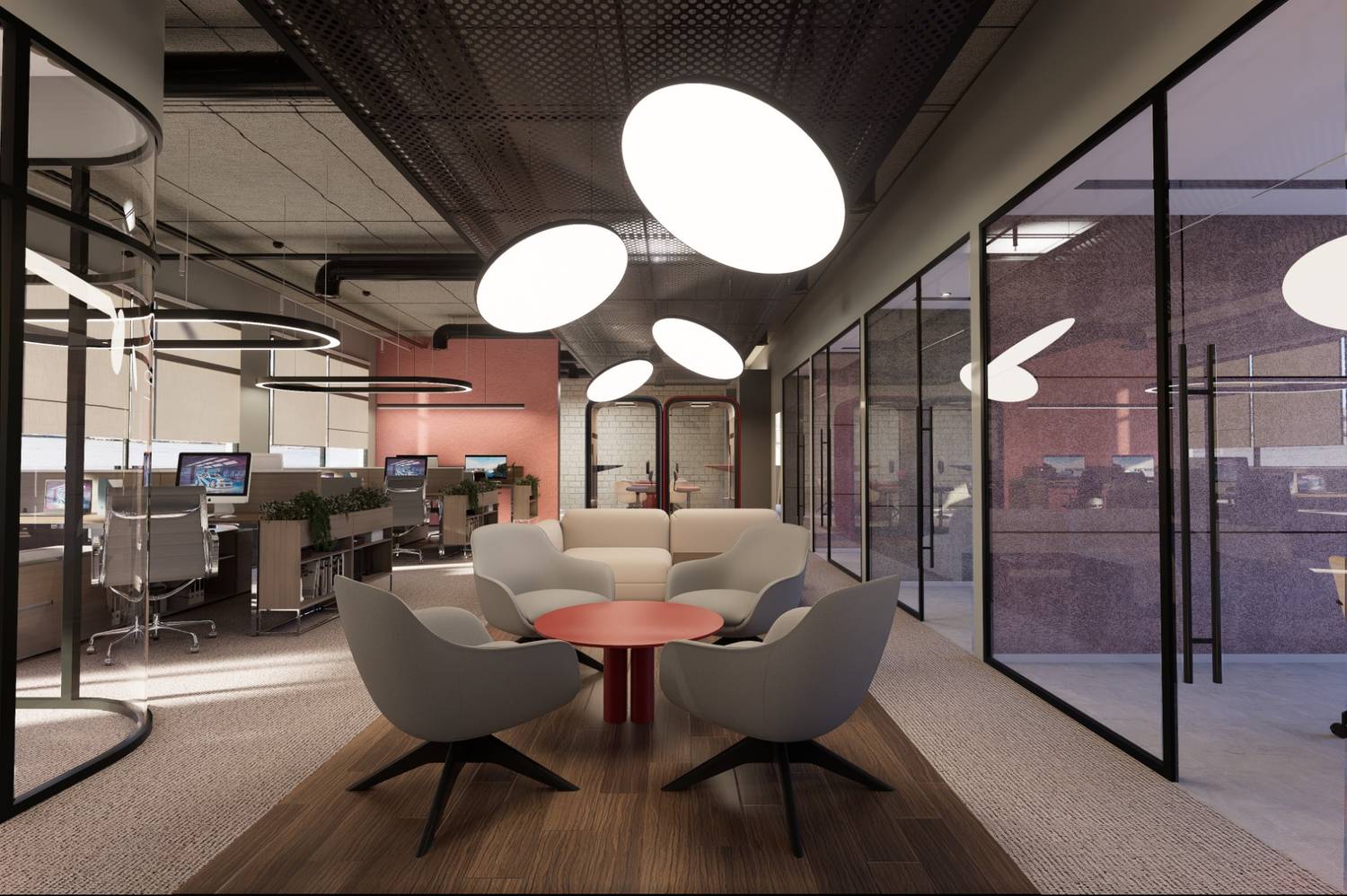 Corporate Office Zone Commercial interior design in dubai