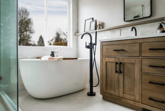 Embrace Free Standing Tub Fixtures Small Bathroom Design Ideas