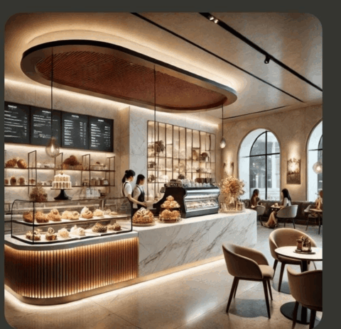 Luxury Cafe Design Idea