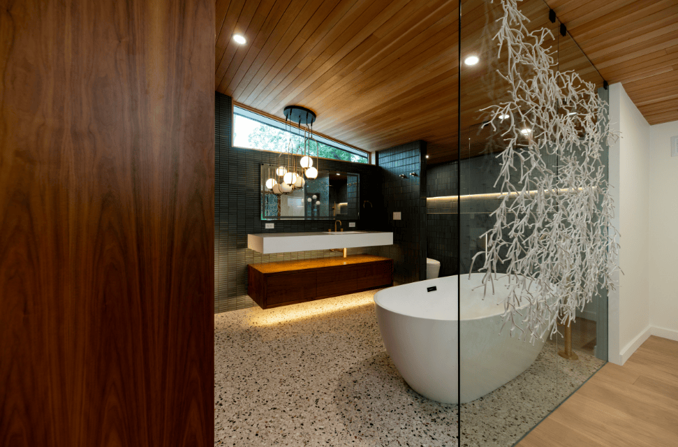 Mid Century Bathroom Design Idea