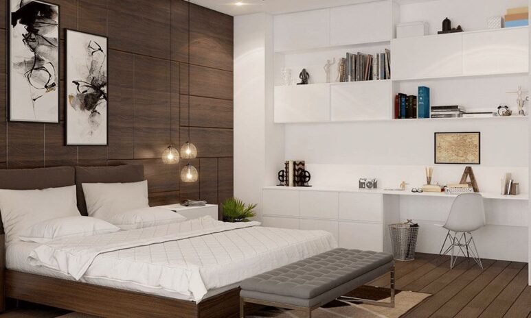 Modern Two tone Master Bedroom design ideas