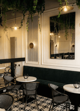 Monochrome Cafe Design Idea