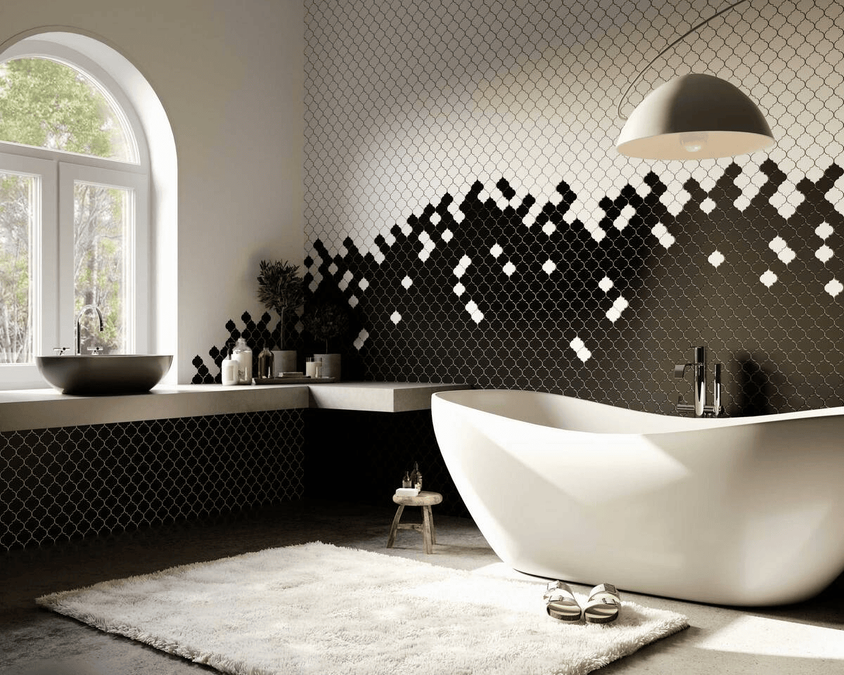 Mosaic Tile Art Bathroom Design Ideas
