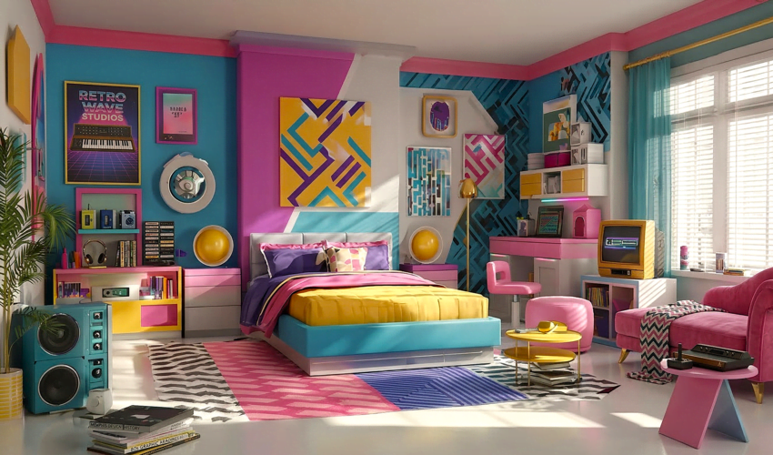 Retro Modern Bedroom Design Ideas