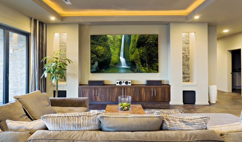 Set the mood with lights Living Room Design Ideas
