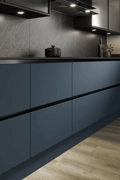 Sleek shutter cabinets kitchen design ideas