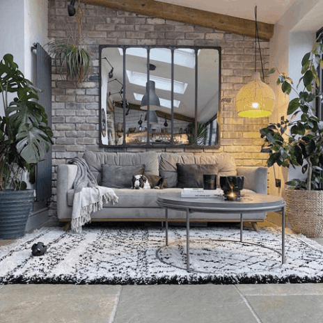 Woven rugs for zone Modern Small Living room ideas