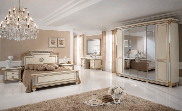 Elegant Bedroom Design in Warm Beige