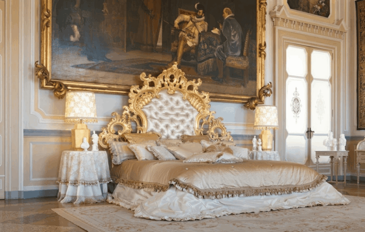 European Regal Elegant Bedroom Design