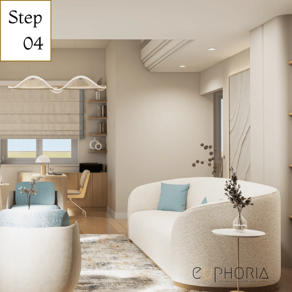 3d Visualisation of your space before execution villa interior design company in dubai