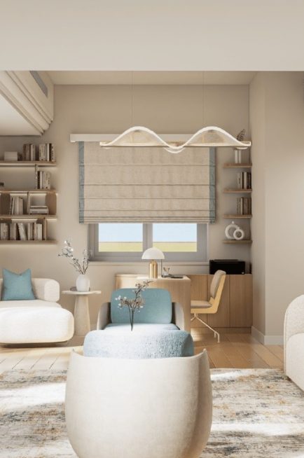 living room villa interior design company in Dubai